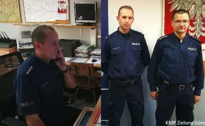 Trzech policjantów