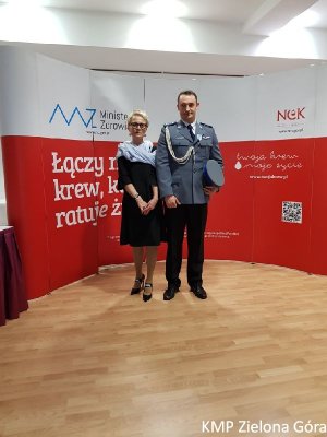 Honorowy dawca krwi Aspirant sztabowy Maciej Matuszewski