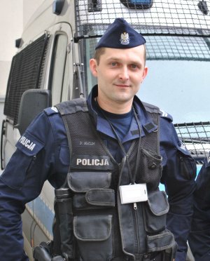 Policjant po służbie który zatrzymał nie trzeźwego kierowcę.