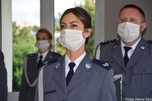 Policjanci podczas obchodów Święta Policji.