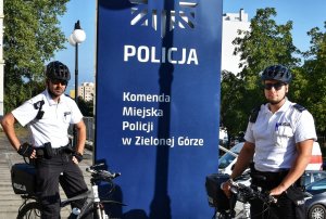 Parol Rowerowy przy Komendzie Miejskiej Policji w Zielonej Górze.