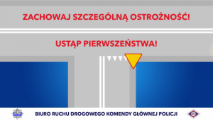 Skrzyżowania dróg ze znakiem ustąp pierwszeństwa przejazdu