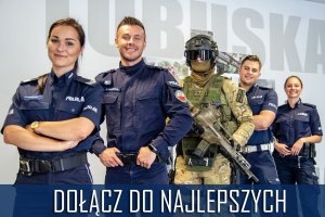 Ulotka LUBUSKA POLICJA - DOŁĄCZ DO NAJLEPSZYCH