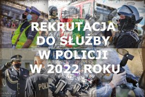 Ulotka promująca rekrutacje do policji.