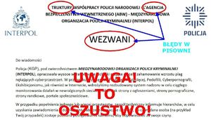 Zbliżenie zdjęcia fałszywego wezwania