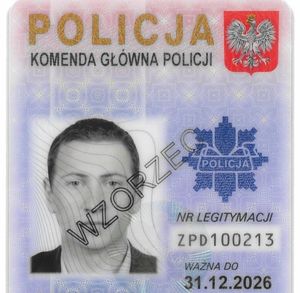 Nowy wzór legitymacji policyjnej.