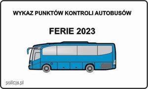 Ulotka z autobusem na środku.