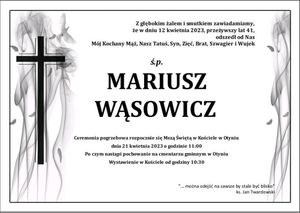 Ostatnie pożegnanie Mariusza Wąsowicza