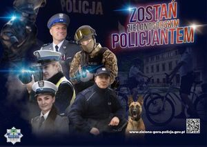 Plakat Zostań Zielonogórskim Policjantem