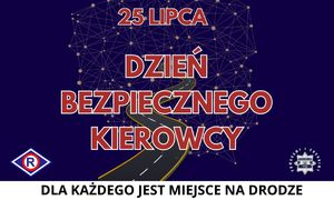 Zdjęcie ulotki dzień bezpiecznego kierowcy.