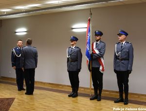 Rozpoczęcie ślubowania pięciorga nowych policjantów