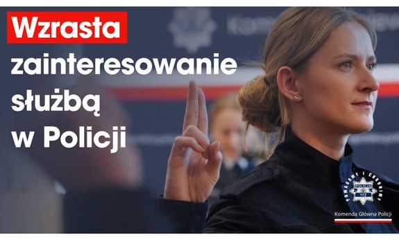 Rośnie zainteresowanie służbą w Policji